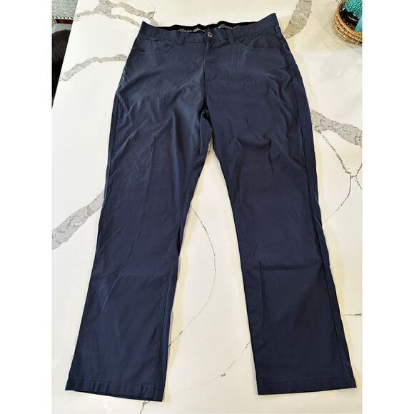 Eddie Bauer Navy Blue Tech Nylon Blend Hiking Pants Men’s 38x30 - Picture 1 of 7
